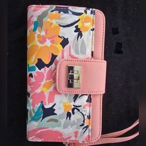 Flower Wristlet Wallet (PUR2)